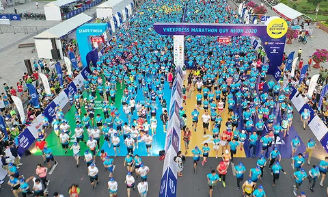 Hơn 5.000 người tham gia chạy Marathon ở Quy Nhơn