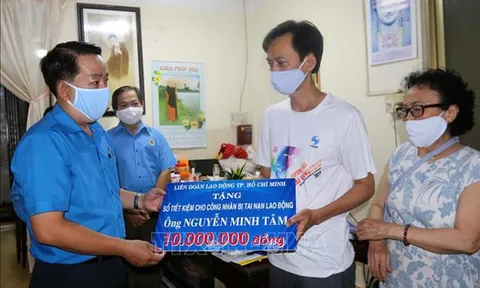 Nhiều hoạt động chăm lo công nhân bị tai nạn lao động, mất việc làm