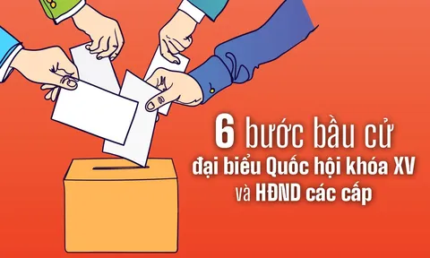 6 bước bầu cử đại biểu Quốc hội khoá XV và HĐND các cấp
