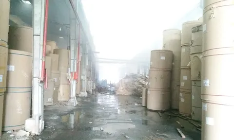 Cháy nhà máy giấy ở Tiền Giang lúc rạng sáng, thiệt hại gần 10 tỷ đồng