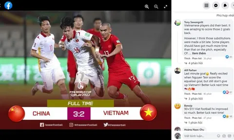 Khán giả Đông Nam Á tiếc cho thất bại của tuyển Việt Nam