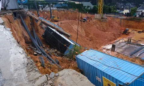 Đình chỉ thi công công trình sau vụ sạt lở nghiêm trọng tuyến đường cửa ngõ Đà Lạt