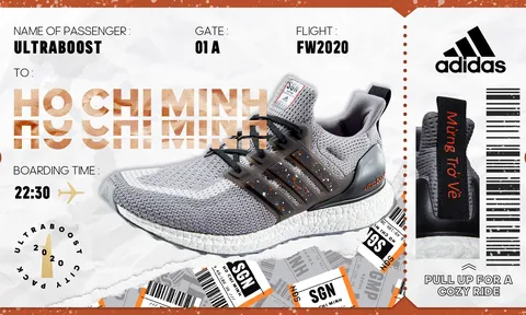 adidas phát hành phiên bản UltraBOOST City Pack đặc biệt với mã code sân bay Tân Sơn Nhất 