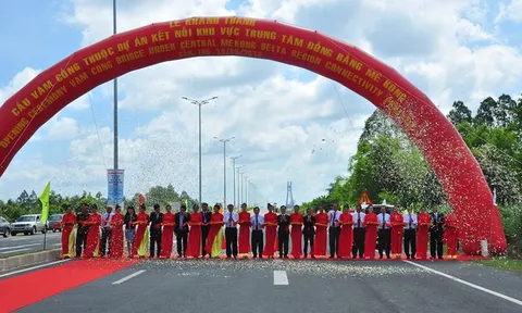 Khánh thành cầu Vàm Cống kết nối khu vực Trung tâm đồng bằng Mê Kông