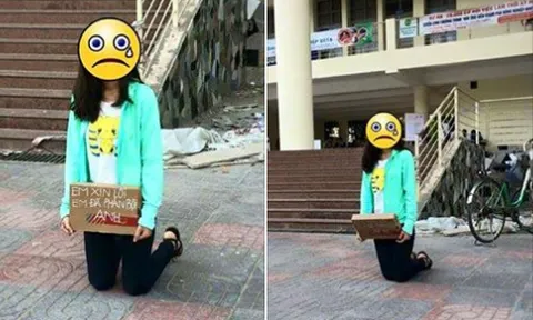 Nữ sinh Nông nghiệp quỳ gối xin lỗi vì phản bội người yêu
