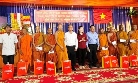 Ủy ban Trung ương Mặt trận Tổ quốc chúc Tết Chôl Chnăm Thmây