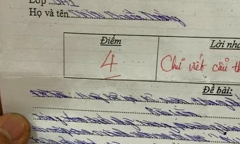 Bài văn 4 điểm, chữ &#039;xấu lạ&#039; của học sinh ở Hà Nội