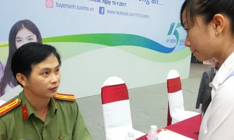 Thí sinh đăng ký ngành quân đội không được thi công an